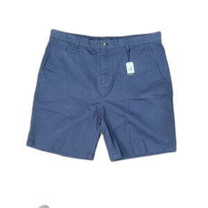 NWT Johnnie-O Men's Navy Blue "High Tide" Solid Cotton Blend Shorts Size 40